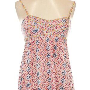 Vintage Free People Adjust Strap Patterned Layering Dress Y2K Size Small